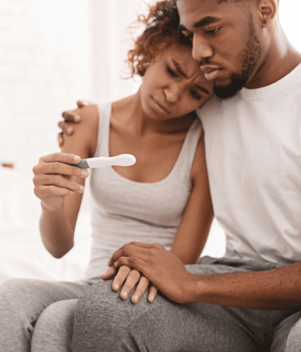 A couple going through the trying-to-conceive journey together