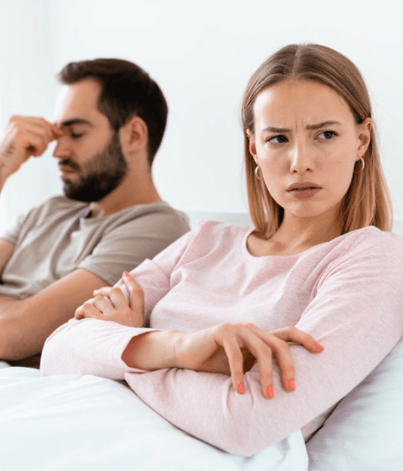 A couple finding comfort and support together