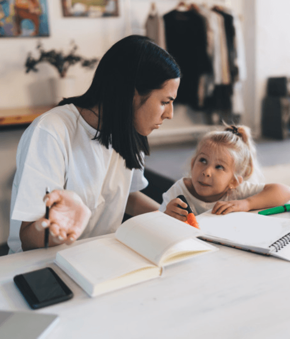A mom feeling pulled in every direction while her child needs her
