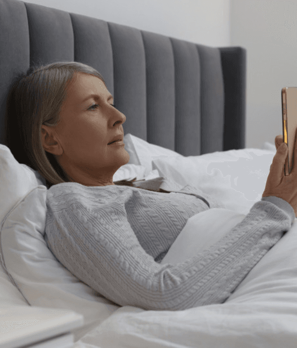 A woman finding support and connection