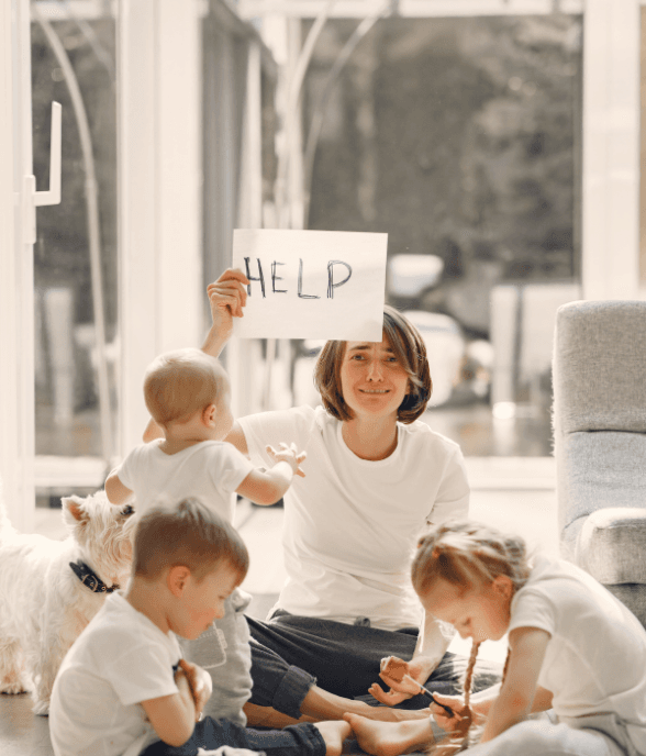 A mom holding her own amid the demands of home life
