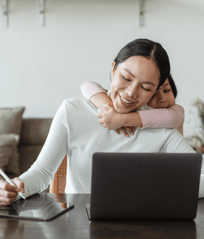 A mom opening up in a safe conversation