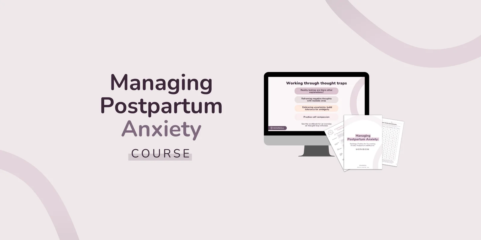 Managing Postpartum Anxiety course cover