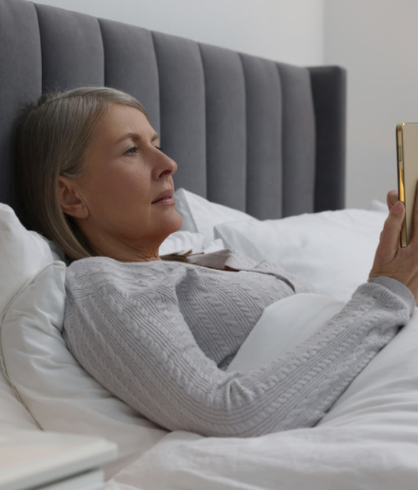 A woman finding support and connection